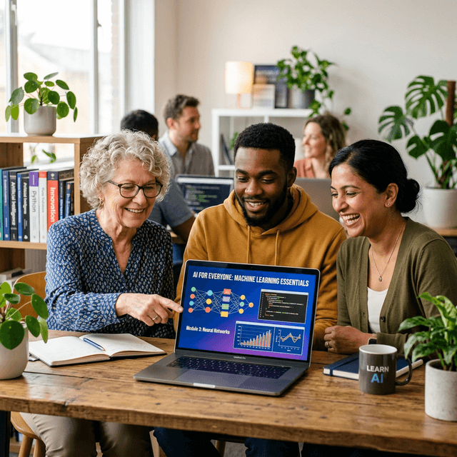 Personas aprendiendo IA en Aether School